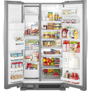 Whirlpool 36-inch, 24.55 cu. ft. Side-By-Side Refrigerator (Fingerprint-Resistant Stainless)WRS325SDHZ