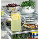 GE Profile 36-inch, 27.7 cu.ft. Freestanding French 3-Door Refrigerator with External Water and Ice Dispensing System PFE28KYNFSPFE28KYNFS