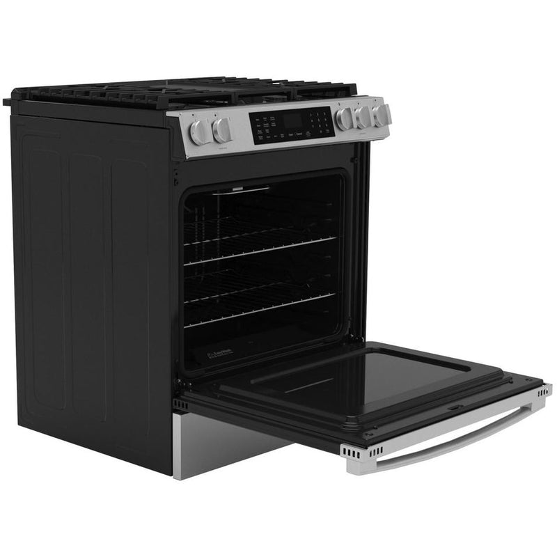 GE 30-inch Slide-in Gas Range with WiFi GGS600AVFS