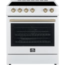 Forno 30-inch, 5 cu.ft Leonardo Espresso Electric Range FFSEL6012-30WHT