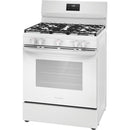 Frigidaire 30-inch Freestanding Gas Range with 5 Burners (White)FCRG3052BW