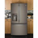 GE Profile 36-inch, 27.8 cu.ft. Freestanding French 3-Door Refrigerator with Keurig® K-Cup® Brewing System PFE28PMKES