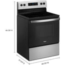 Whirlpool 30-inch Freestanding Electric Range with Keep Warm Setting WFE320M0JSWFE320M0JS
