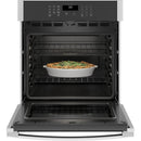 GE 27-inch, 4.3 cu. ft. Built-in Single Wall Oven JKS3000SNSS