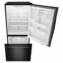 Amana 30-inch, 18 cu. ft. Bottom Freezer Refrigerator ABB1924BRB (Black) (ABB1924BRB)