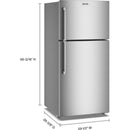 Maytag 30-inch, 19 cu. ft. Freestanding Top Freezer Refrigerator with EvenAir™ Cooling Tower (Fingerprint-Resistant Stainless)MRTX5119SZ