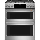 Caf? 30-inch Slide-in Gas Double Oven Range with Convection Technology CGS750P2MS1CGS750P2MS1