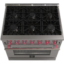 Forno Massimo 36" Freestanding Gas Range )Stainless Steel)FFSGS623936
