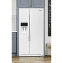 Whirlpool 36-inch, 20.59 cu. ft. Counter-Depth Side-By-Side Refrigerator WRS571CIHW
