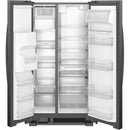 Whirlpool 36-inch, 24.55 cu. ft. Side-By-Side Refrigerator  (Black)WRS325SDHB