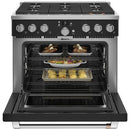 Café 36-inch Freestanding Dual-Fuel Range with 6 Burners C2Y366P3TD1