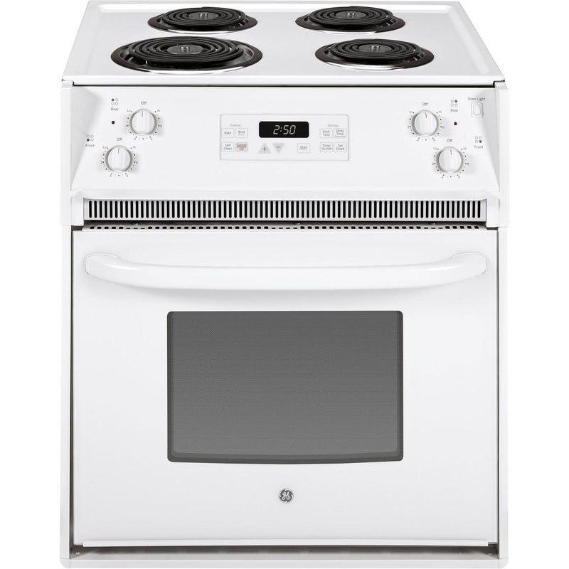 GE 27-Inch Drop-In Electric Range with Sensi-temp JM250DTWW