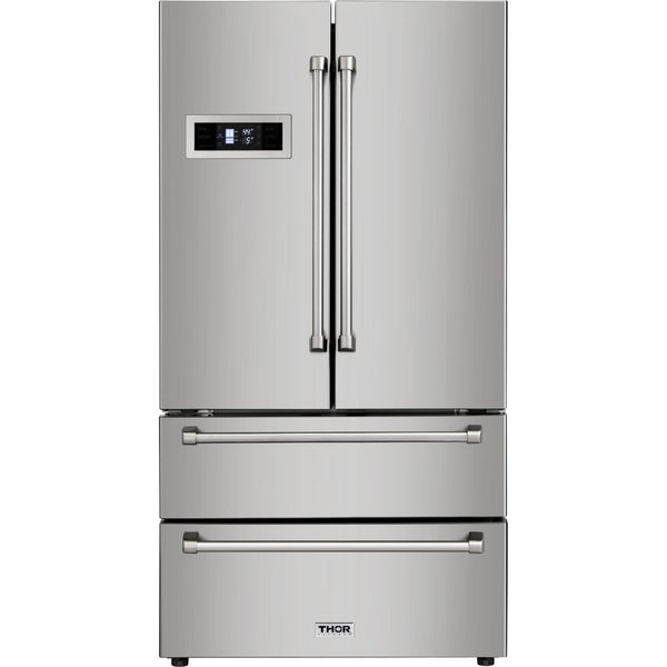 Thor Kitchen 36-inch, 20.85 cu. ft. Counter-Depth French 4-Door Refrigerator HRF3601F (HRF3601F)