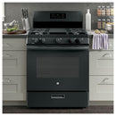 GE 30-inch Freestanding Gas Range JGBS66DEKBB