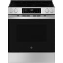 GE 30-inch Slide-in Electric Range with Convection Technology GRS600AV (Fingerprint-Resistant Stainless) (GRS600AVFS)