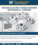 Whirlpool Round Electric Range Burner Drip Bowls (W10278125)