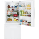 GE 30-inch, 20.9 cu. ft. Bottom Freezer Refrigerator GDE21EGKWWGDE21EGKWW