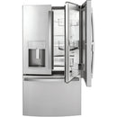 GE Profile 36-inch, 22.1 cu.ft. Counter-Depth French 3-Door Refrigerator with External Water and Ice Dispensing System PYD22KYNFSPYD22KYNFS