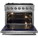 Forno Massimo 36" Freestanding Gas Range )Stainless Steel)FFSGS623936