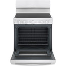 GE 30-inch Freestanding Electric Range with Radiant Smooth Cooktop JB480DTWW