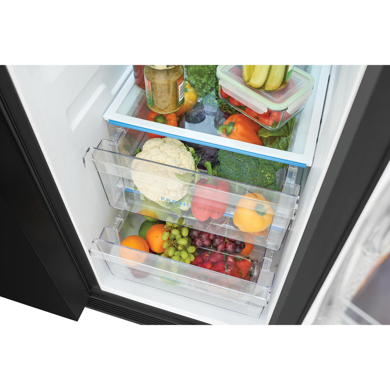 Frigidaire 36-inch, 25.6 cu.ft. Freestanding Side-by-Side Refrigerator with Ice and Water Dispensing System FRSS2623AB