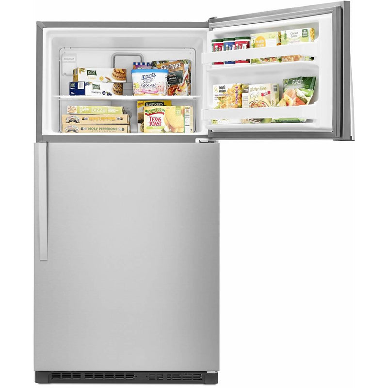 Whirlpool 33-inch, 20.5 cu.ft. Freestanding Top Freezer Refrigerator with Flexi-Side™ Bin WRT311FZDM