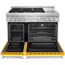 KitchenAid 48-inch Freestanding Gas Range with Even-Heat™ True Convection KFGC558JYPKFGC558JYP