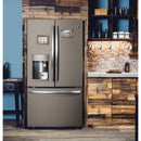 GE Profile 36-inch, 27.8 cu.ft. Freestanding French 3-Door Refrigerator with Keurig® K-Cup® Brewing System 1,007 of 1,010 rows displayed (Fingerprint-Resistant Slate) PFE28PMKES (PFE28PMKES)