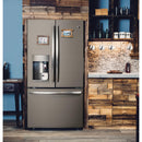 GE Profile 36-inch, 27.8 cu.ft. Freestanding French 3-Door Refrigerator with Keurig® K-Cup® Brewing System PFE28PMKES