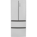 Haier 28-inch, 15 cu. ft. French 4-Door Refrigerator (Approximate Gray Stainless) HRF15N3AGS (HRF15N3AGS)