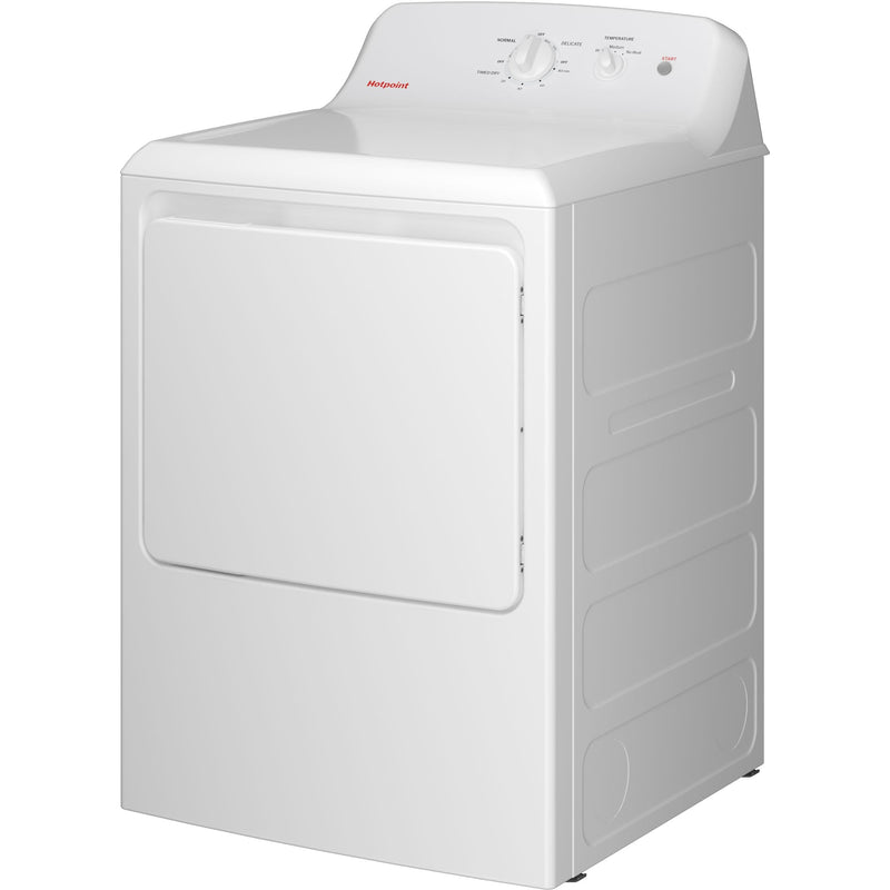 Hotpoint 6.2 cu. ft. Electric Dryer with Reversible Door HTX26EASWWW