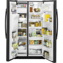 GE 36-inch, 21.9 cu. ft. Counter-Depth Side-by-Side Refrigerator with Ice and Water GZS22DGJBBGZS22DGJBB
