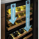 GE Profile 44-Bottle Wine Cooler with Dual Zone PWS06DSPSSPWS06DSPSS
