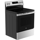GE 30-inch Freestanding Electric Range with Crisp Mode (Stainless Steel)GRF500SVSS