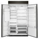 KitchenAid 48-inch, 29.5 cu.ft. Built-in Side-by-Side Refrigerator with Water and Ice Dispensing System KBSD608EBS