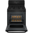 Hotpoint 30-inch Freestanding Gas Range RGBS400DMBBRGBS400DMBB