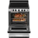 Whirlpool 24-inch Freestanding Electric Range with Upswept SpillGuard™ Cooktop WFE500M4HSWFE500M4HS