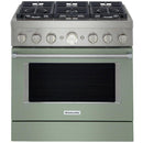 KitchenAid 36-inch Freestanding Gas Range with Even-Heat™ True Convection KFGC506JAVKFGC506JAV