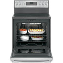 GE 30-inch Freestanding Electric Range with Convection JB655YK (Fingerprint-Resistant Stainless)JB655YKFS