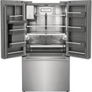 Electrolux 36-inch, 22.6 cu.ft. Counter-Depth French 3-Door Refrigerator with External Water and Ice Dispensing System ERFC2393AS