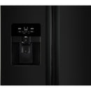 Whirlpool 33-inch, 21.4 cu. ft. Side-by-Side Freestanding Refrigerator with Exterior Ice and Water Dispenser with EveryDrop™ Water Filtration WRS331SDHB (Black) (WRS331SDHB)