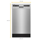 Whirlpool 18-inch Built-in Dishwasher with Stainless Steel Tub WDF518SAHMWDF518SAHM