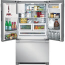 Frigidaire Professional 36-inch, 27.8 cu.ft. Freestanding French 3-Door Refrigerator with External Water and Ice Dispensing System FPBS2778UFFPBS2778UF