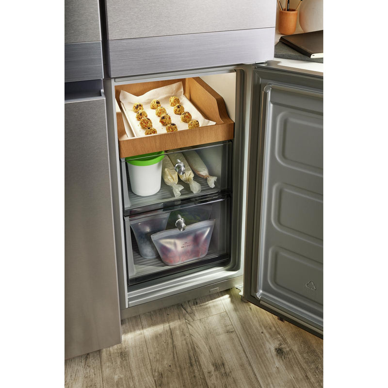 (KRQC506MPS) KitchenAid 36-inch, 19.4 cu. ft. Counter-Depth 4-Door Refrigerator with PrintShield? Finish KRQC506MPS