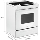 Whirlpool 30-inch Freestanding Electric Range with Frozen Bake™ Technology (White)WEE515S0LW