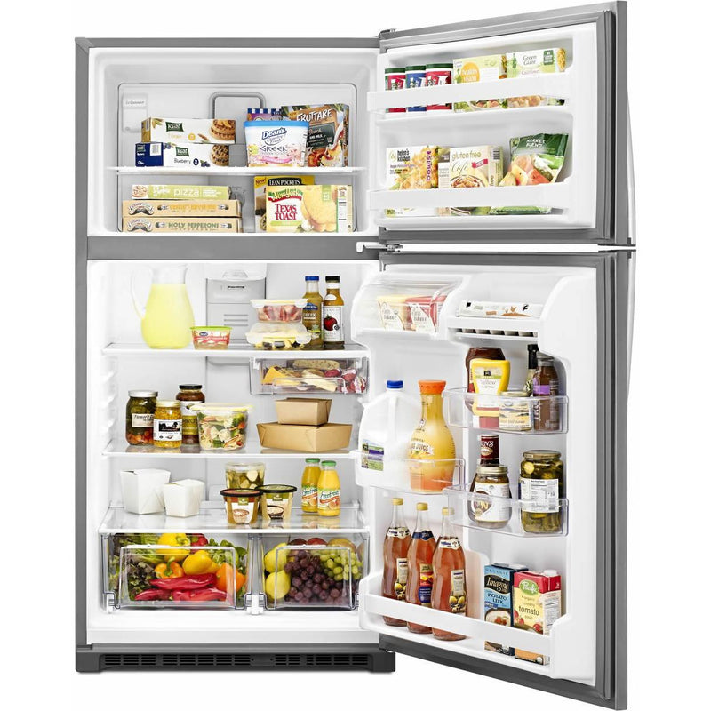 Whirlpool 33-inch, 20.5 cu.ft. Freestanding Top Freezer Refrigerator with Flexi-Side™ Bin WRT311FZDM