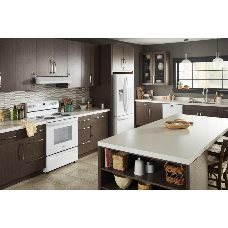 Whirlpool 30-inch, 4.8 cu.ft. Freestanding Electric Range with Self-Cleaning Technology WFC315S0JW (WFC315S0JW)