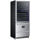 Forno 300-Bottle Freestanding Wine Cooler FWCDR6661-30SFWCDR666130S