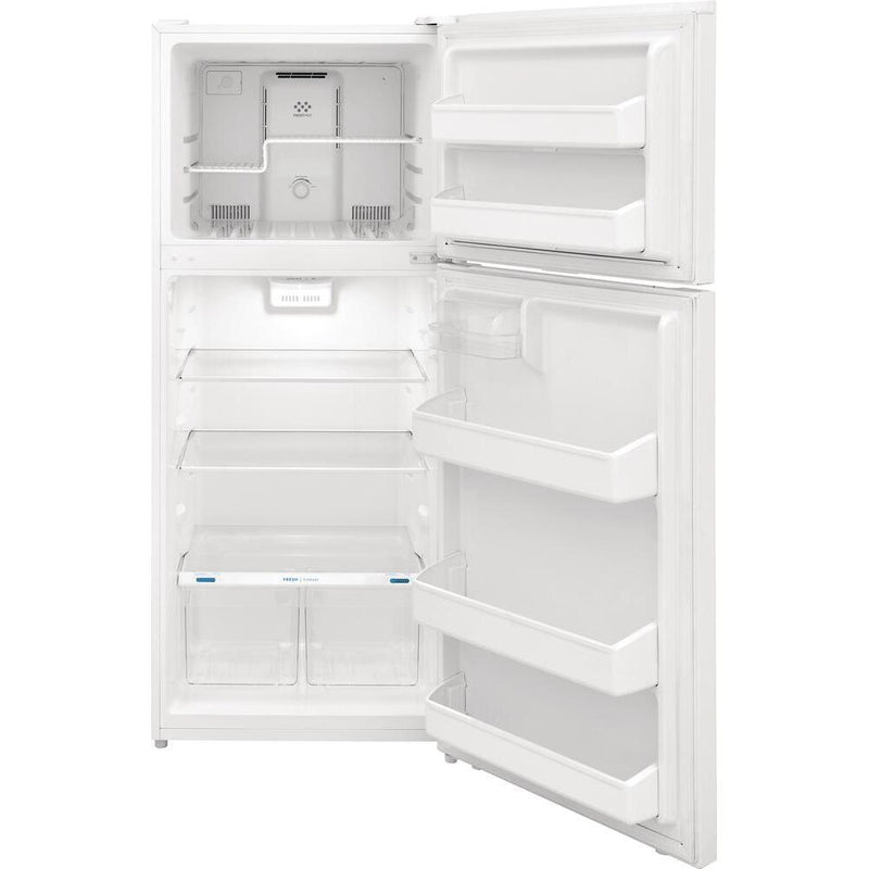 Frigidaire 28-inch, 17.6 cu.ft. Freestanding Top Freezer Refrigerator with LED Lighting FFHT1822UW