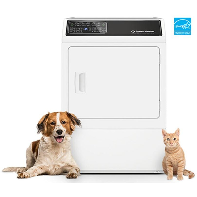 Speed Queen 7.0 cu. ft. Gas Dryer with Pet Plus? Hair Removal Cycle ADGE9BYS118TW01 (DF7004WG)